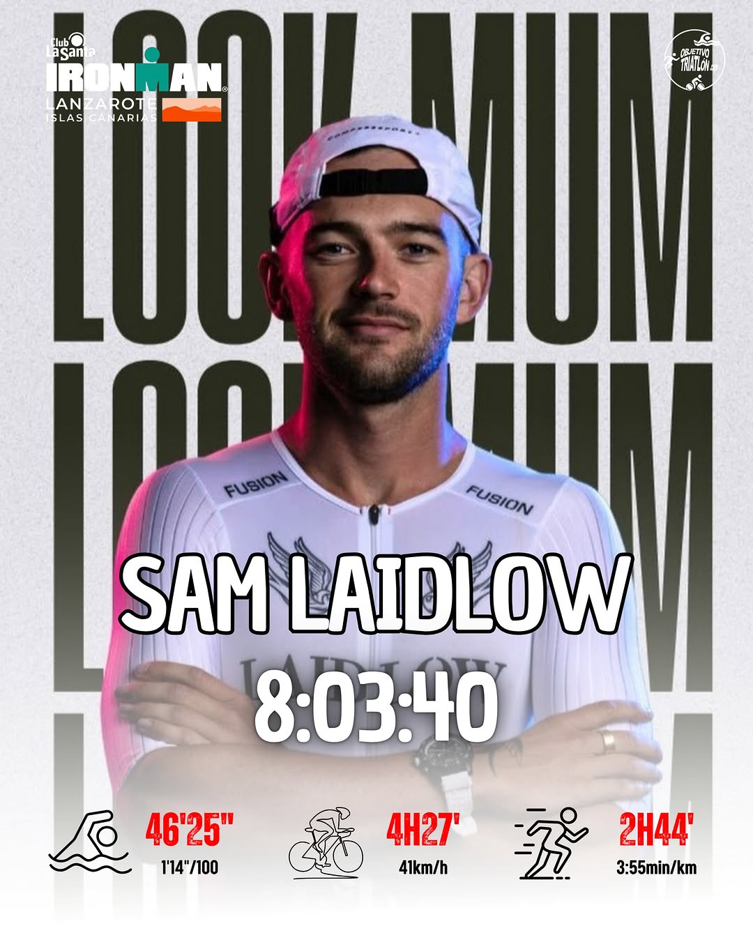 🏆🌋 Sam Laidlow gana el @ironmanlanzarote 2026

🇫🇷 El triatleta francés arras