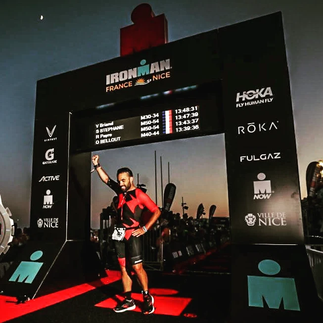 En attendant mon compte rendu je vous partage ma photo d'arrivée sur le IRONMAN 